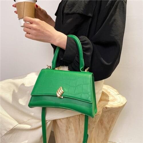 Solid Colour Crossbody Bags for Women Summer New Ladies Stone PatternTextured Portable Messenger Bag Handbag