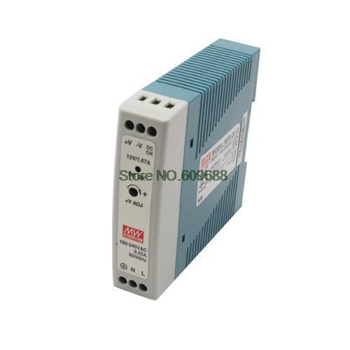 MDR-20 MDR-20-24 24V 1A meanwell MDR-20 24V 24W Single Output Industrial DIN Rail Power Supply