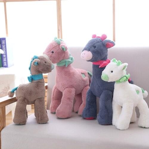 Original 33-43cm Cute Cartoon Bambi Deer Animal Soft Stuffed Plush Toy Doll Kids Birthday Gift Childrens Room Decoration