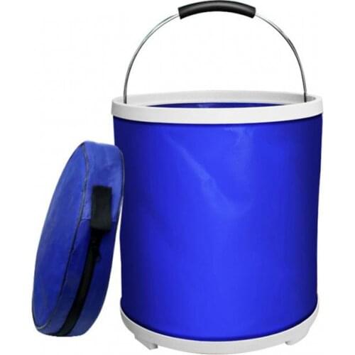 20L Portable Folding Bucket Outdoor Fishing Camping Car Water Bucket Car Wash Supplies Multi-functional Cleaning Tools Dropship