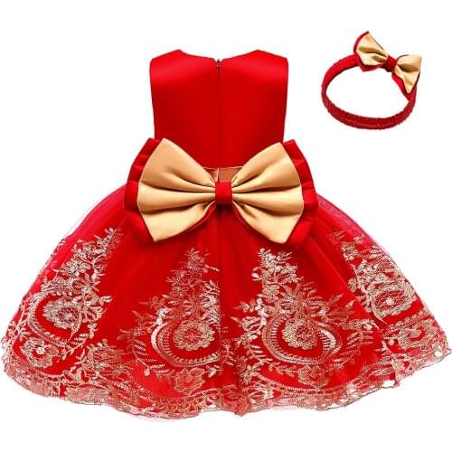 LZH Infant Christmas Dresses For Baby Girls Lace Princess Dress Baby 1st Year Birthday Dress Baptism Party Dress Newborn Clothes