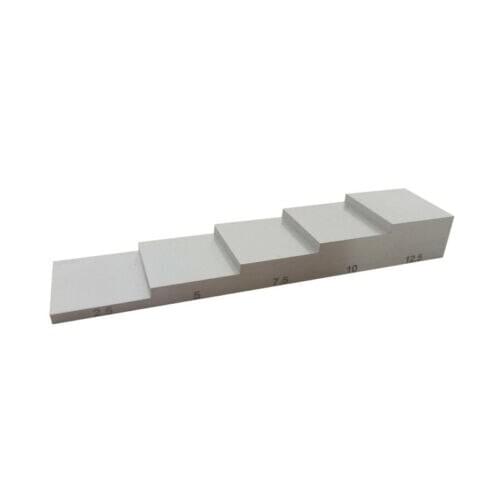 5 S step 2.5-5-7.5-10-12.5mm 304 stainless teel Certificated Calibration test Block for thickness testing