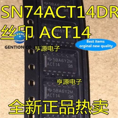 10Pcs SN74ACT14DR ACT14 TI SOP-14 Logic IC six way inverter in stock 100% new and original