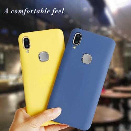 Silicone Case For Vivo V9 Youth Case 1726 1727 Soft Shockproof Candy Back Cover For Vivo V9 VivoV9 1723 Phone Cases 6.3'' Bumper