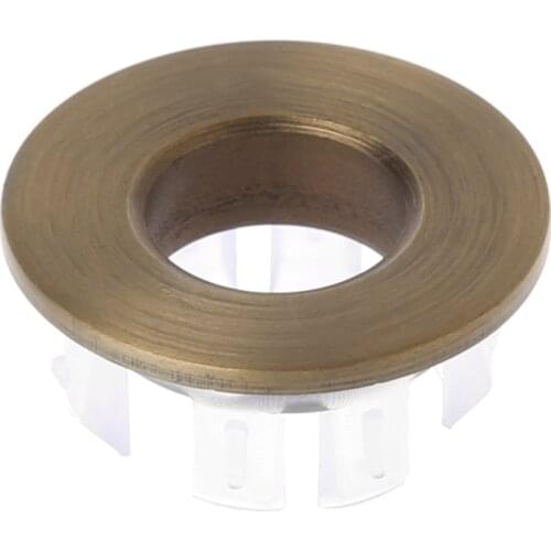 Bathroom Basin faucet Sink Overflow Cover Brass Six-foot Ring Insert Replacement L69A