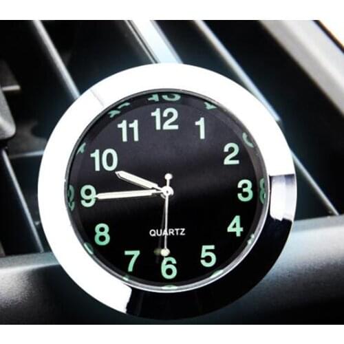 Luminous Auto Gauge Clock Mini Car Air Vent Quartz Clock with clip Auto air outlet Watch Car styling for Audi 100 200 80 Quattro