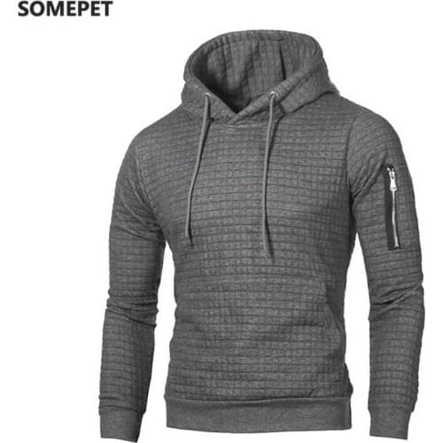 Sweater Men Solid Pullovers New Fashion Men Casual Hooded Sweater Autumn Winter Warm Femme Men Clothes Slim Fit Jumpers