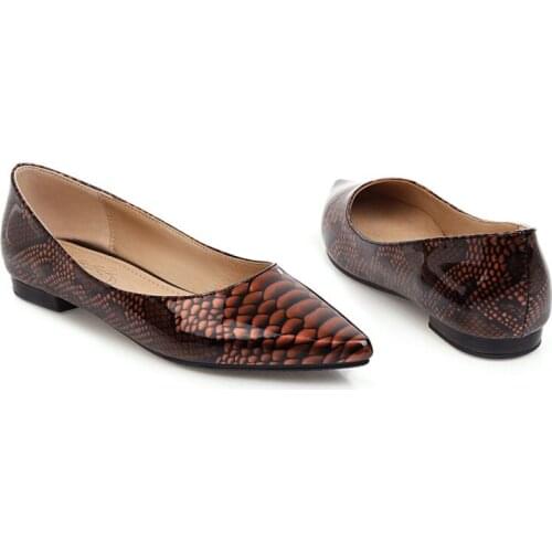 Big SizePointed shallow mouth single shoes summer flat ladies women shoes woman