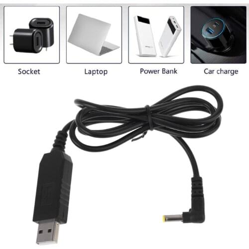 Universal USB 5V to 12V 4.0x1.7mm Power Supply Converter Cable for Echo Dot 3rd Bluetooth Speaker Router LED Strip Light