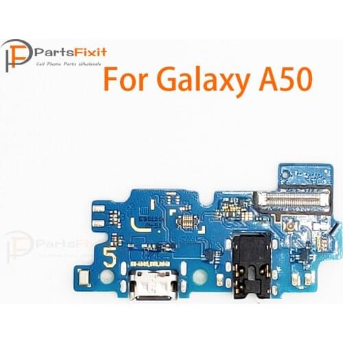 USB Charging Port Connector Board Parts Flex Cable With Microphone Mic For Samsung Galaxy A50 Original Charging Port Board Parts