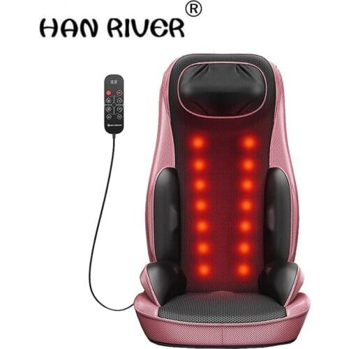 Vibrating Electric Cervical Neck Back Body Household Massage Chair Massage Pad Muscle Stimulator with Heating Device