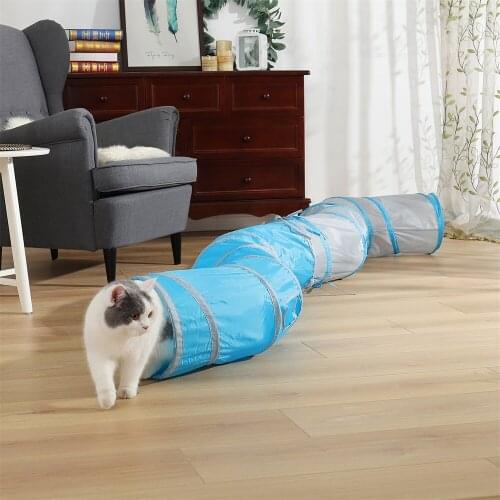 Funny Cat Toy Solid Tunnel Foldable Product For Dog Kitten Rabbit S Shape Novel Design Cat Training Playing Toy High Quality