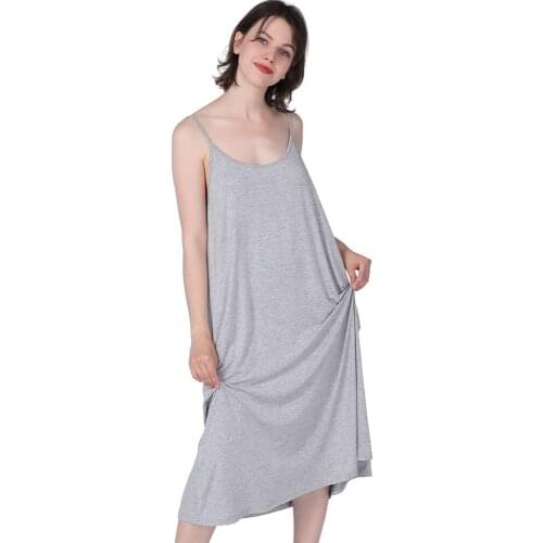 Plus Size 2XL-7XL Women Nightgowns Summer Sleepwear Night Dresses Large Sleeveless Dresses Women Loose Nightdress Comfortable