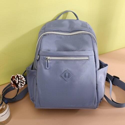 Female Pack High Quality Nylon Backpack Fashion Bagpack Shoulder Back Bag Simple Backpacks for Girls Portable Bookbag