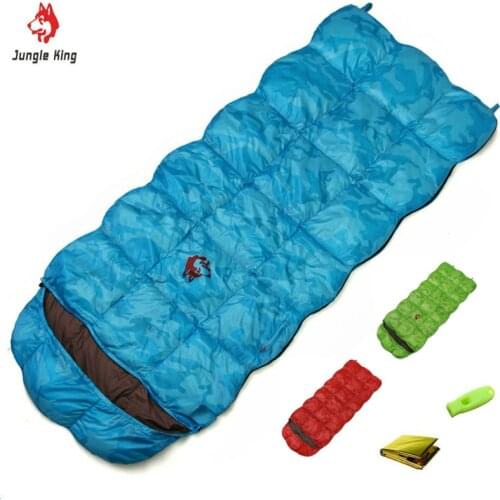 Jungle King CY550 Winter Outdoor High Quality Down Envelope Camping-20 Degree Thickening and Widening Camouflage Sleeping Bag