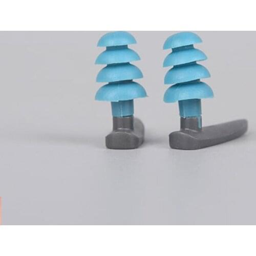 1 Pair Soft Silicone Swimming Ear Plugs Comfortable Waterproof Noise Cancelling Reusable Hearing Protection Earbuds Storage Case