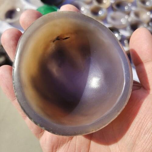1pcs Natural crystal agate bowl agate Ashtray crystal ashtray home decoration stones and minerals Healing crystals