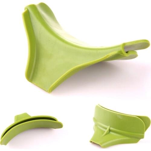 1 Pcs Funnel Anti-spill Silicone Slip on Pour Soup Spout Funnel for Pots Pans and Bowls and Jars Kitchen Gadget Tool Dropship