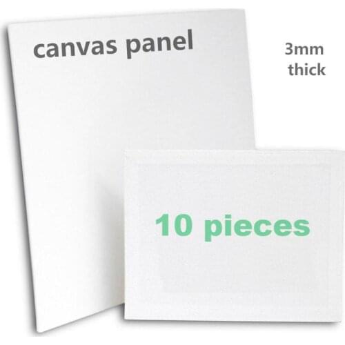 10 pieces wholesale painting canvas panel with Independent packaging