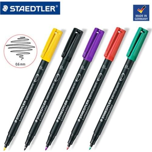 2 Pcs/Lot STAEDTLER 318 F 0.6mm Art Marker Pens Quick-drying waterproof Multi-color optional ink Stationery Office accessories
