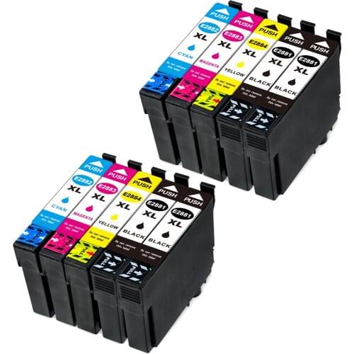 4BK+2C+2M+2Y Compatible Ink Cartridge For EPSON T288 T2881 2881 Expression Home XP-330 XP-340 XP-430 XP-434 XP-440 Printer