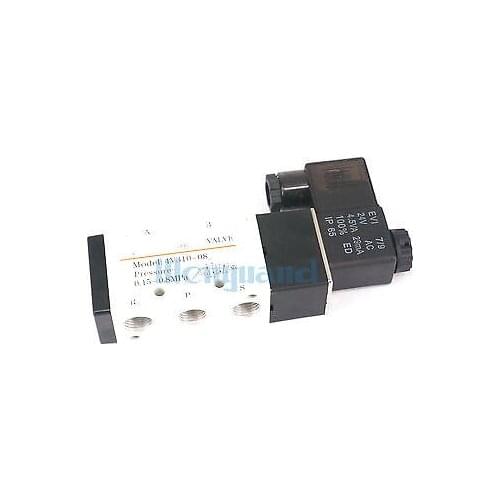4V310-08 5 Ports 2 Position Single Solenoid Pneumatic Air Valve 1/4" BSPT AC24V