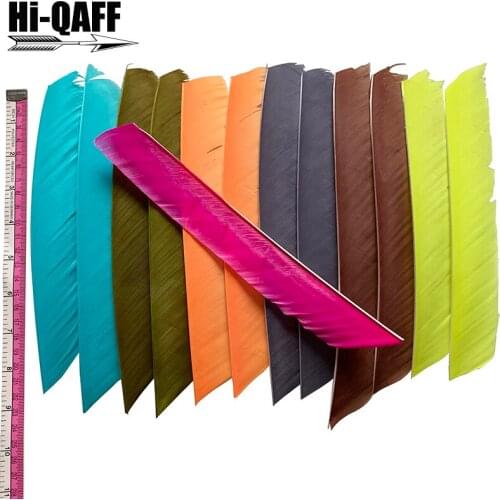 50 Pcs Hi-Q 18~25CM Na Archery Fletches Feathers Multicolor Full length Real Turkey Feather Arrow Feather Fletchings