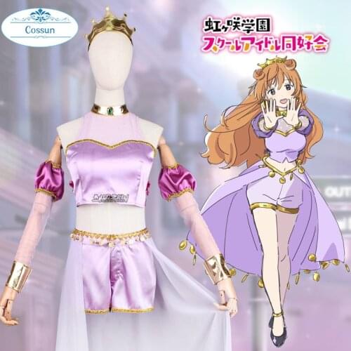 Anime! LoveLive! Konoe Kanata Just Believe All Stars School Idol Festival SJ Lovely Uniform Cosplay Costume Halloween Party Suit