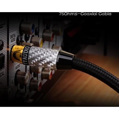 HIFI pure copper digital coaxial audio cable coaxial audio output line audio line subwoofer line 7.1 channel