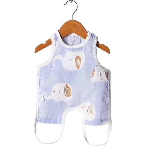 2020 childrens apron summer baby leggings apron gauze gauze men and women baby cartoon protective belly bib