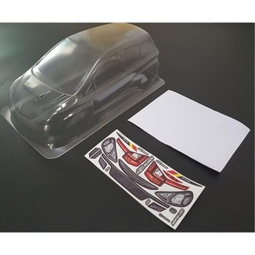 Team C Honda Jazz/Fit 210MM Wheelbase Clear Body Shell For Rc Drift Car Remote Control Flat Sport Toys Model Electric Cars