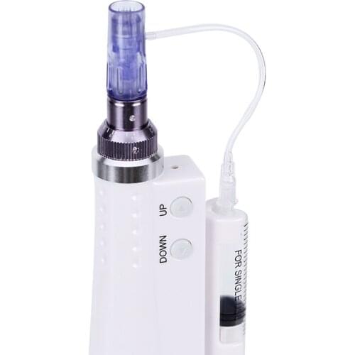 Injector Aqua Derma Pen With 12 Pin Needles and Tube 2 in 1 Mesogun Portable Smart Injector Pen Facial Machine