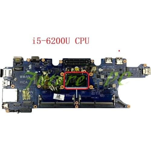 JOUTNDLN FOR Dell Latitude E5270 Laptop Motherboard YM98P 0YM98P CN-0YM98P W/ i5-6200U CPU DDR4 LA-C621P Tested