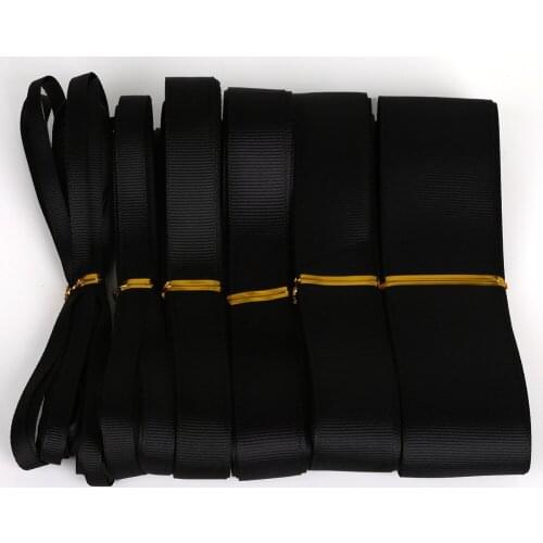 5 Yard 7 10 15 20 25 38mm Black Color Grosgrain Ribbon Wedding Party Decoration Gift Wrap Christmas Ribbon DIY Bow Craft