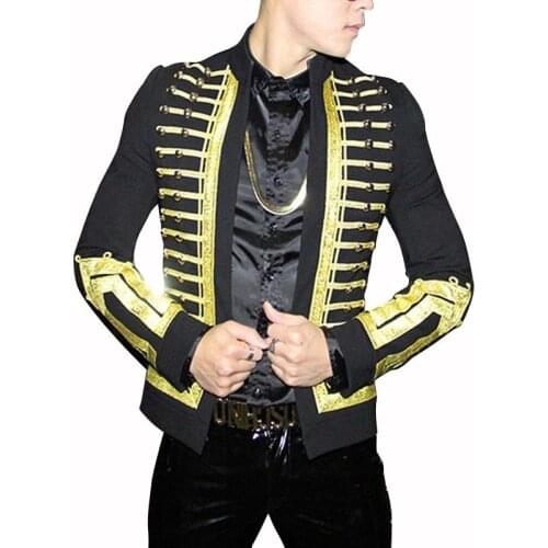 Suit Court Small Wind Golden Band Photography Mans Suit The Tide Division Self-cultivation Loose Coat Man Autumn Handsome