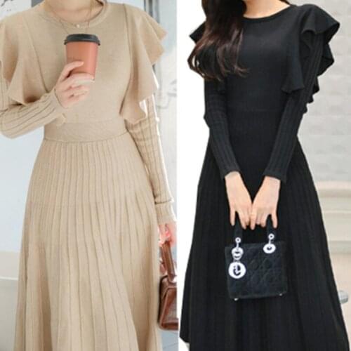 LIMINDSPCXQQ Fashionable Knitted Dresses