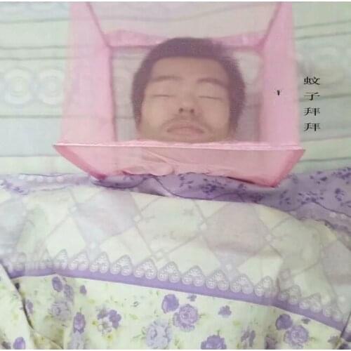 Mini cover head mosquito net good hood head mosquito net small indoor and outdoor male and female students anti-mosquito single