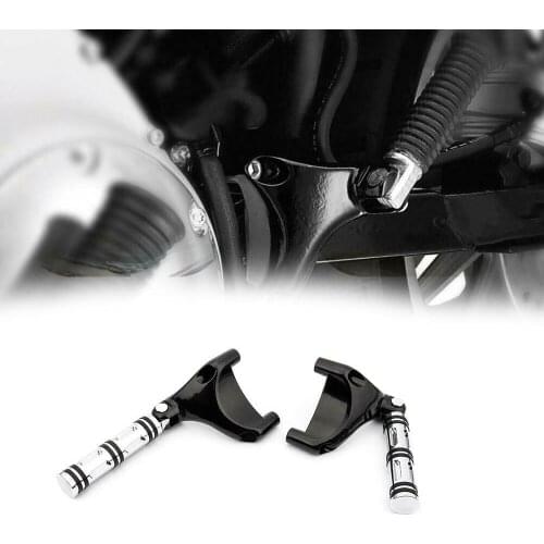 Motorcycle Rear Foot Pegs Pedal Footrest with Bracket for Harley Sportster 883 1200 Nightster 2004-2013