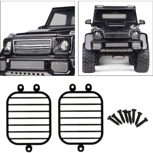 RC Stainless Steel Headlight Lamp Shade for TRX4 TRX6 G63 G500 1:10 RC Car