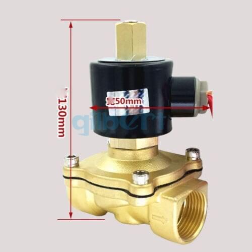 DC12/24V AC110/220V 1"BSPP Normally Open Brass Gas Oil Water Solenoid Valve