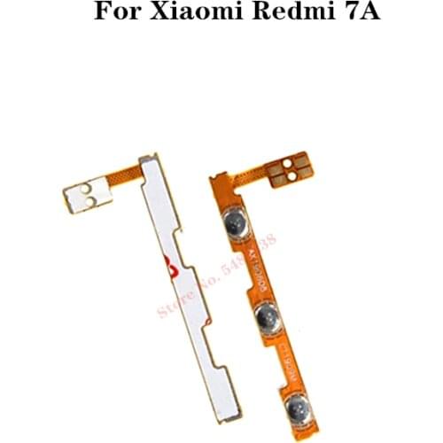 Original Power ON OFF Volume Buttons Flex cable For Xiaomi Redmi 7A Redmi7A Power Switch Side Key Connector Replacement Parts