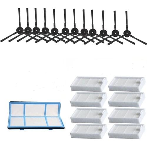 Primary Dust Filter Efficient Hepa Filter Side Brush for Ilife V5 V5S V3 V3S V5Pro V50 V55 X5 Robot Vacuum Cleaner Parts