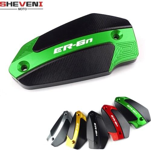 For KAWASAKI NINJA ER-6N ER-6F ER6N ER6F ER 6N 6F Motorcycle CNC Front Fluid Reservoir Cover Cylinder Reservoir Brake Cap