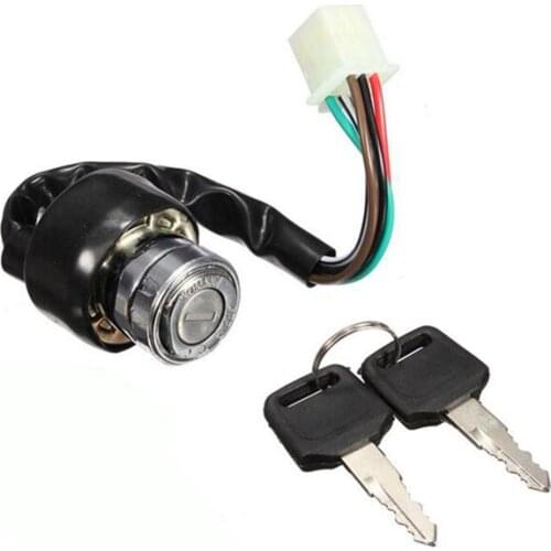 Motorcycle Ignition Switch 3 Position 6 Wire With 2 Keys For Harley Yamaha Honda Suzuki Scooter ATV Dirt Bike Go Kart