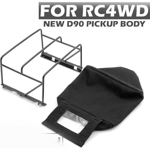 Meta rear trailer frame+ tarpaulin For RC4WDNEW 2015 D90 Pick up body rc car parts