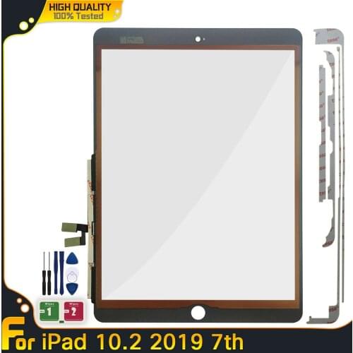 Touch For iPad 7 For iPad 7 10.2 7th Gen A2197 A2198 A2200 Touch Screen Digitizer Outer Glass Panel Replacement + Free Tool