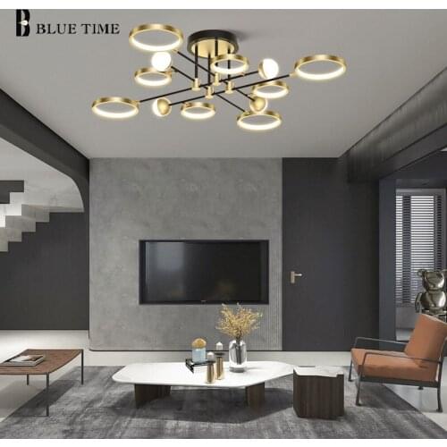 Nordic Modern Led Chandelier Lustres for Living room Bedroom Dining room Kitchen Ceiling Chandelier Lighting Fixtuers 1101V 220V
