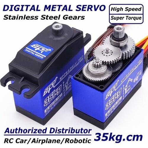 SPT5435LV SPT5535LV 35kg Large Torque Digital Standard Servo Water Proof For 1:8 1:10 RC Car Climber Airplane Metal Gear Case