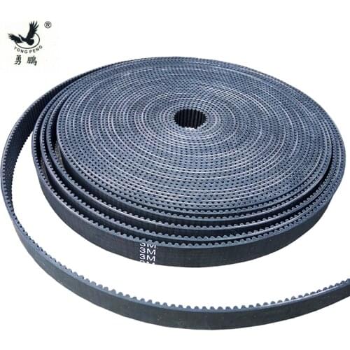 High Quality 5 Meters Rubber HTD 3M Timing Belt width 10mm with fiberglass core HTD3M Open ended Timing pulley for CNC machine