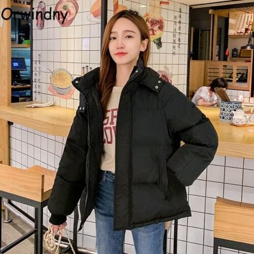 Orwindny Winter Women Parkas Casual Thicken Warm Padded Jacket Coat Female Solid Outwear Snow Jackets Hooded X-2XL